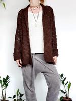 Weiche Strickjacke Cardigan Bershka Hippie dunkelbraun Grobstrick Bayern - Röllbach Vorschau