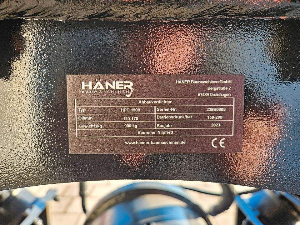 ❗Aktion❗Anbauverdichter HÄNER HPC 1500 MS21 OQ Rüttelplatt in Brunnen