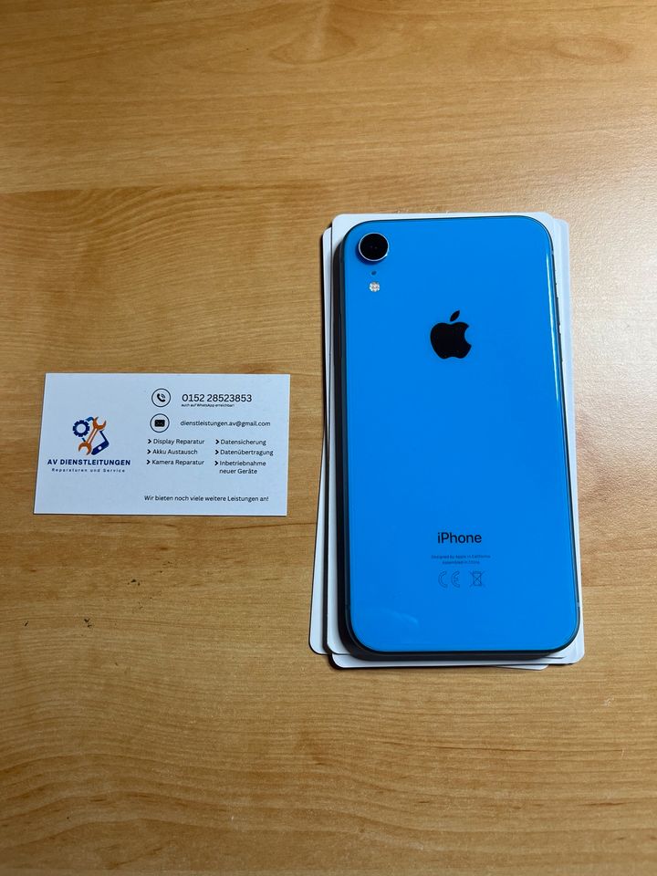 ✅ iPhone XR 128GB Blau | Top Zustand | Garantie ✅ in Weilheim