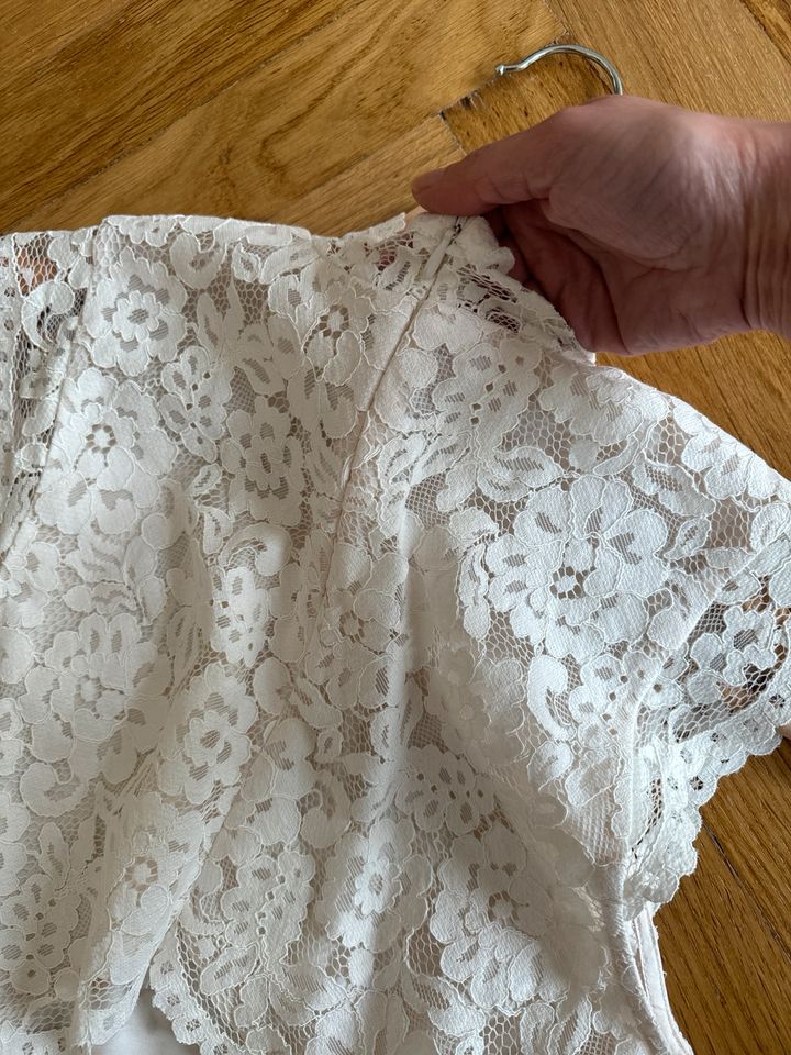 Hochzeitskleid Vintage neu H&M, 36 S Cremefarben Spitze in Krefeld