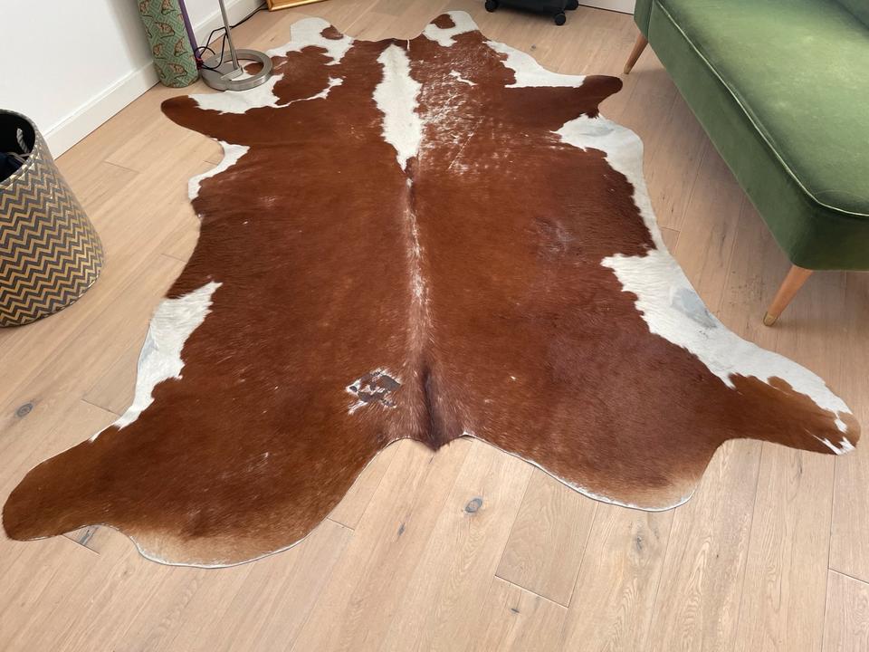Kuhfell braun-weiß aus Südamerika, 240 x 180 cm in Hamburg