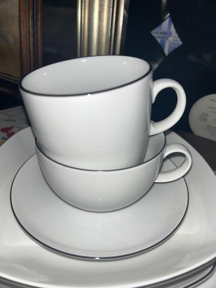 Seltmann Weiden Lido Black Line Set Teller Tasse Suppe Kuchen in Berlin