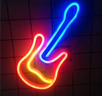 LED Neon Schild Gitarre Lampe Licht Leuchtreklame Wandleuchter Hessen - Bebra Vorschau