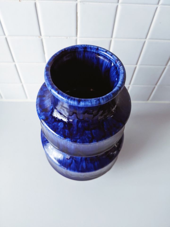 Scheurich Pagode Vase 267 20 blau Space Age in Zeven