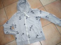 Only Sweat Jacke Hoody Maritim mit Anker grau-blau Gr.M Bayern - Würzburg Vorschau