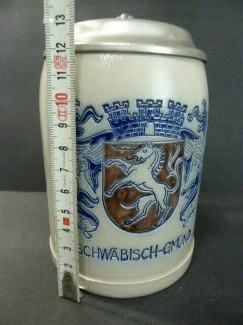 Bierkrug Goebel Schwäbisch Gmünd Merkelbach Salzglasur W.Germany in Schwäbisch Gmünd