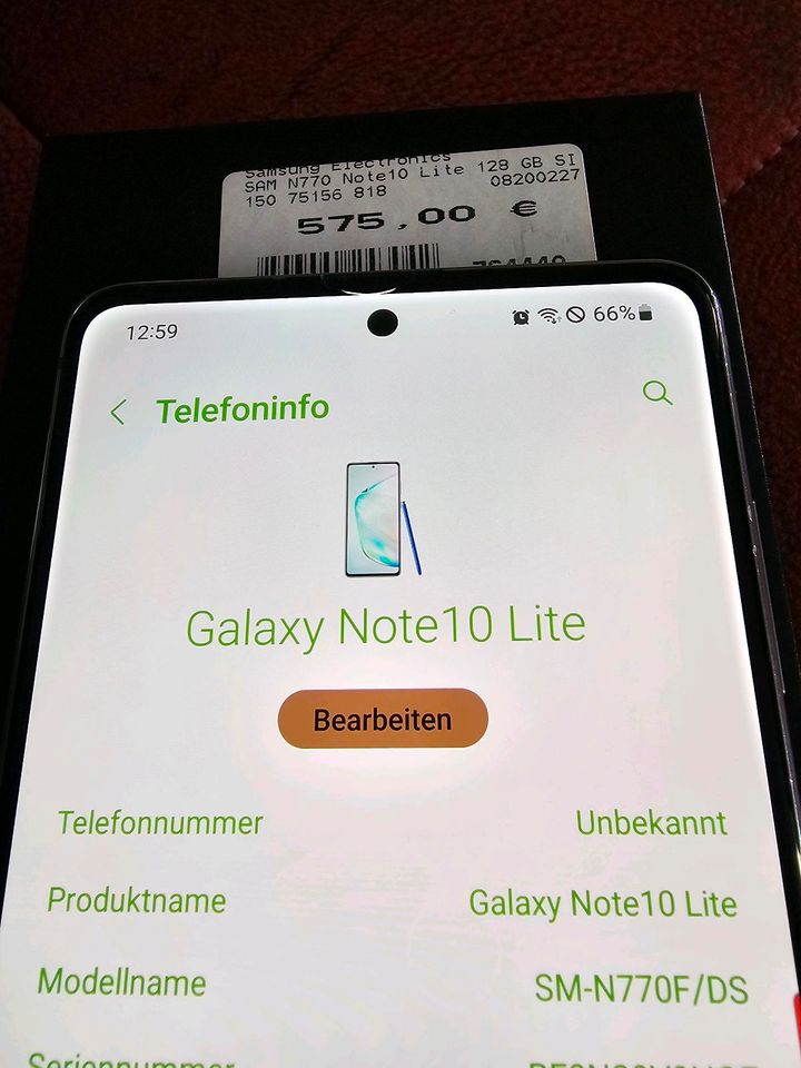 Samsung galaxy note 10 lite in Bördeland