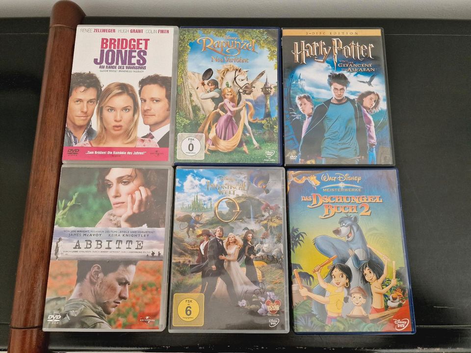 DvD Sammlung Bridget Jones Dschungelbuch 2 Abbitte Rapunzel Oz in Neuss