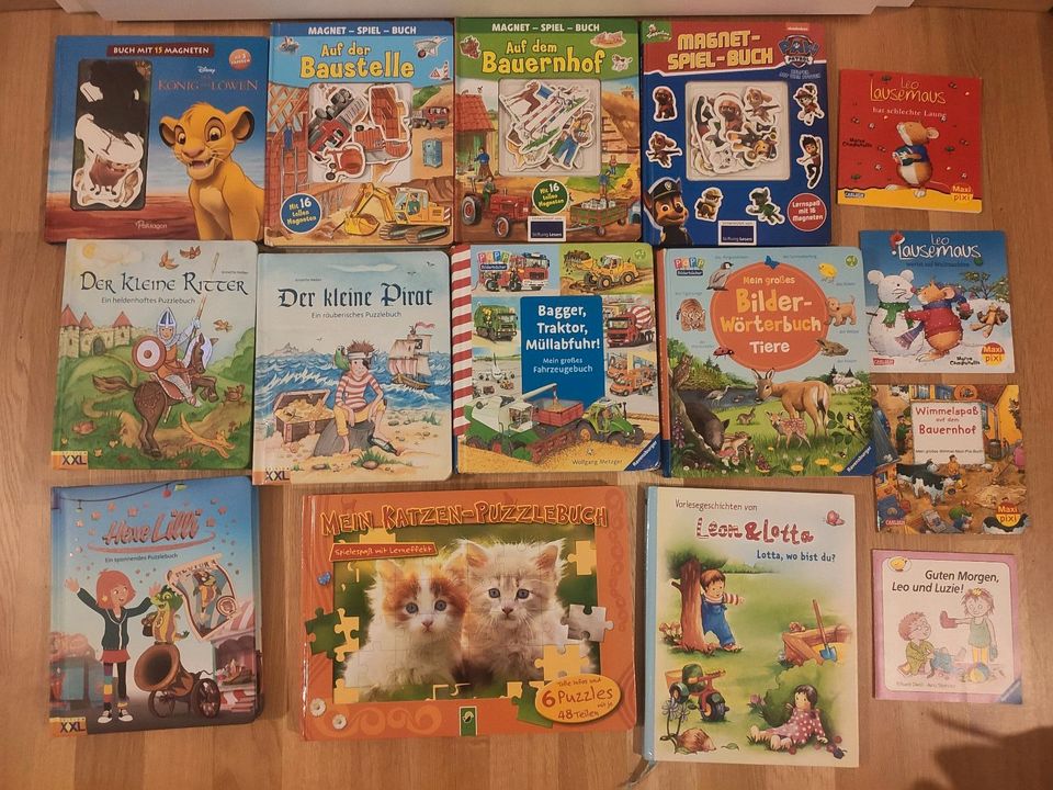 Kinderbücher Bücher 15 St. Magnetbuch Puzzlebuch Maxi Pixi Set in Karlsruhe