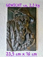 Gusseisen RELIEF⭐ Wandbild⭐ Eisenguss⭐ Pfeifenraucher⭐ KAMINBILD Rheinland-Pfalz - Zweibrücken Vorschau