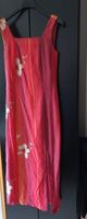 Damen Maxi Chiffon Kleid Gr.36 (S) Rot mit beigen Blumen,TOP/NEUw Niedersachsen - Wulfsen Vorschau