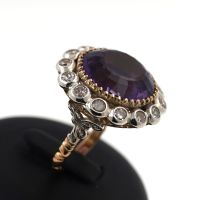 Diamant Silber Ring 750 18 Kt Amethyst www.juweliero.de Nordrhein-Westfalen - Gelsenkirchen Vorschau