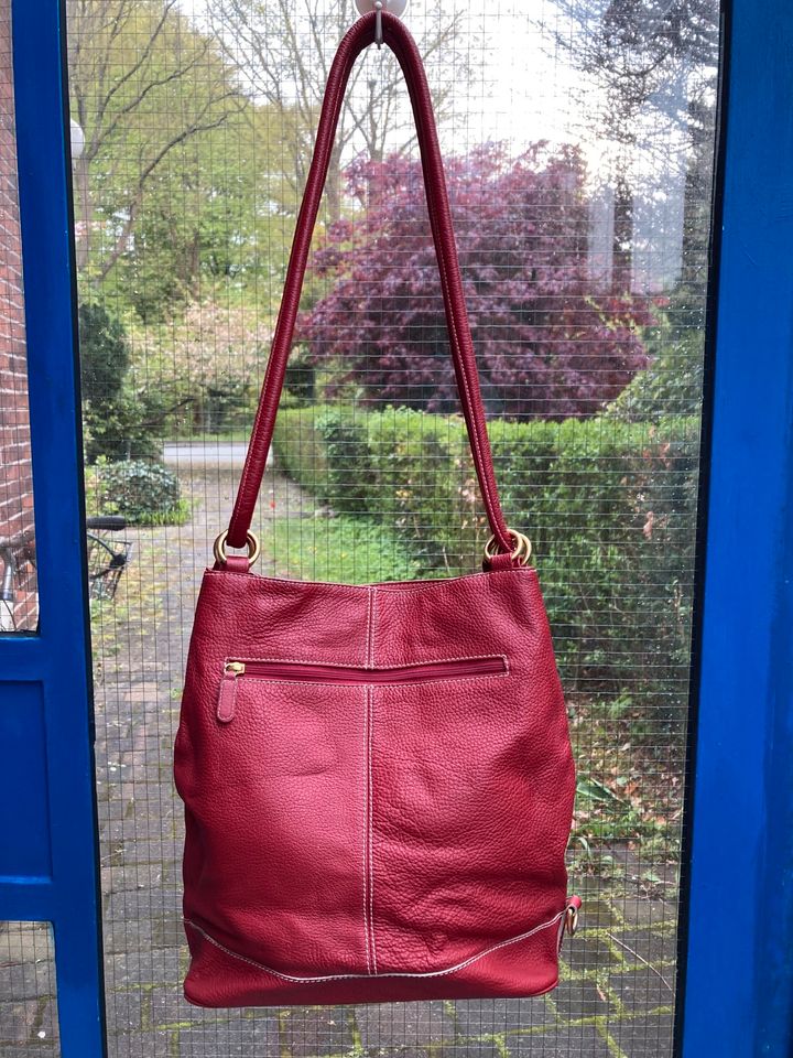 Neu Picard Handtasche Leder rot in Lübeck