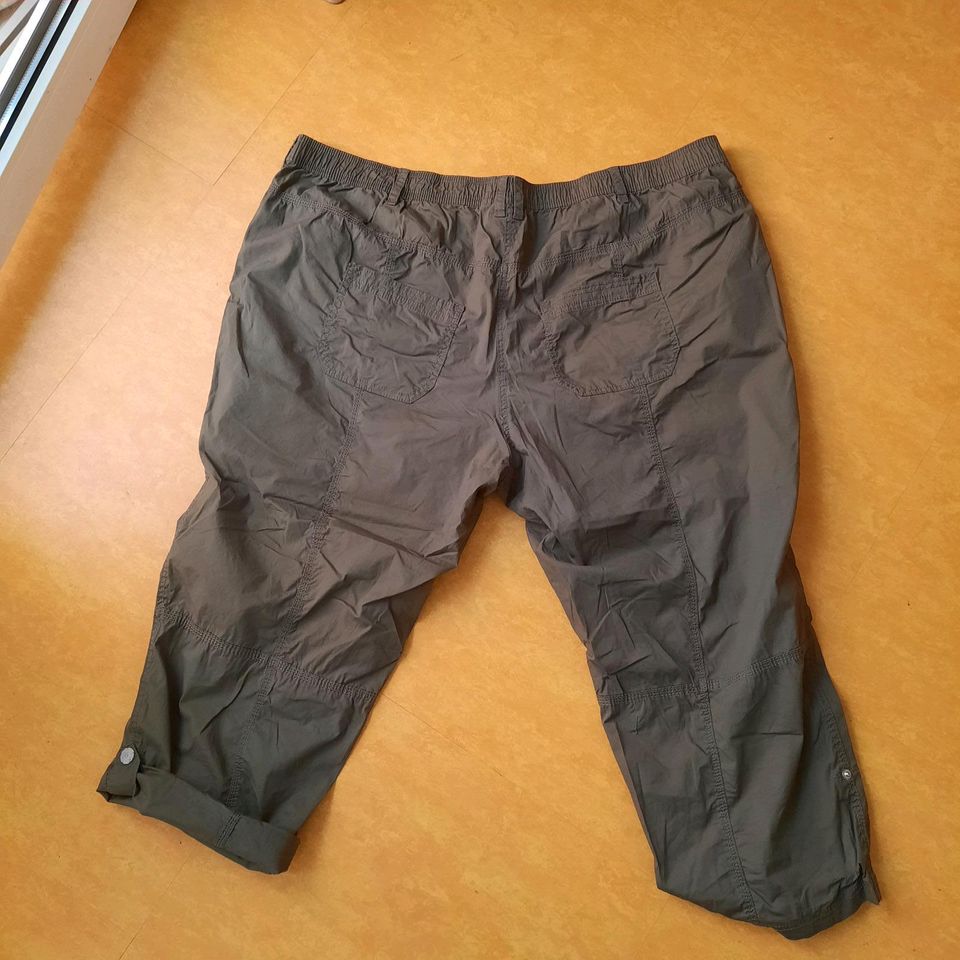 7/8 Hose, Cargo Stil, Ulla Popken, Gr.54, khaki in Rockenhausen