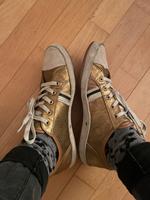 Tommy Hilfiger Turnschuhe Schuhe Sneaker Gold 38 Bayern - Lappersdorf Vorschau