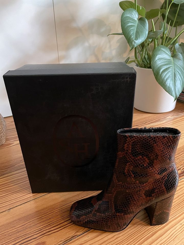 ASH Italy Stiefeletten - Python - Cognac - Gr. 38 in Hamburg