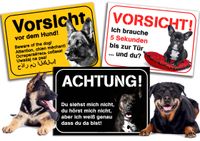 Hundewarnschild VORSICHT - WARNUNG vor dem Hund Niedersachsen - Wendisch Evern Vorschau