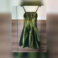 Ballkleid / Cocktailkleid / glänzend / olive / khaki / Größe 34 Bayern - Thannhausen Vorschau