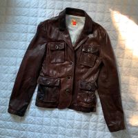 BOSS Hugo Boss braune Lederjacke Lederjacken Lederblazer 34 Hessen - Bad Homburg Vorschau