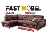 NEU ! Ecksofa Mailand K. Leder Kastanie ! Bett Couch Nordrhein-Westfalen - Löhne Vorschau