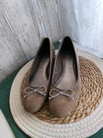 TAMARIS Dirndl Ballerinas mit Absatz, braunes Leder, 40 Bayern - Ruhpolding Vorschau