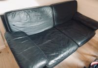 Leder-Sofa Leder-Couch 2 Teile vorhanden Schwarz Saarland - Saarwellingen Vorschau