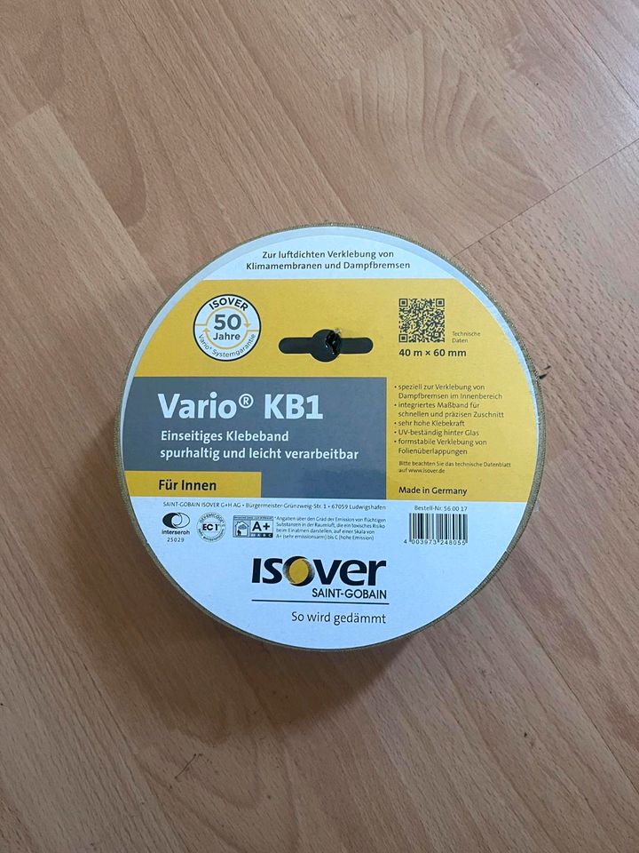 Isover Vario KB 1 Klebeband 60 mm x 40 m (15stk) in Düsseldorf