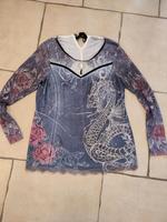 Tredy Shirt, sehr ausgefallen,tolle Machart,Strass, wie neu, 4o Nordrhein-Westfalen - Bönen Vorschau
