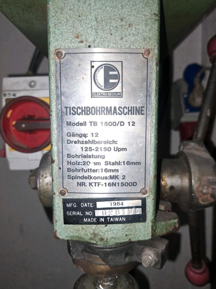 Ständer Bohrmaschine Elektra Bekum in Donauwörth