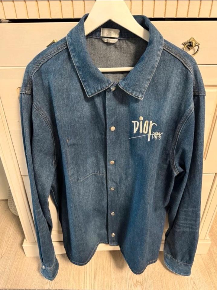 Christian Dior Jeans Denim Jacke Hemd Dior x Stussy NP 1600 € in Offenbach