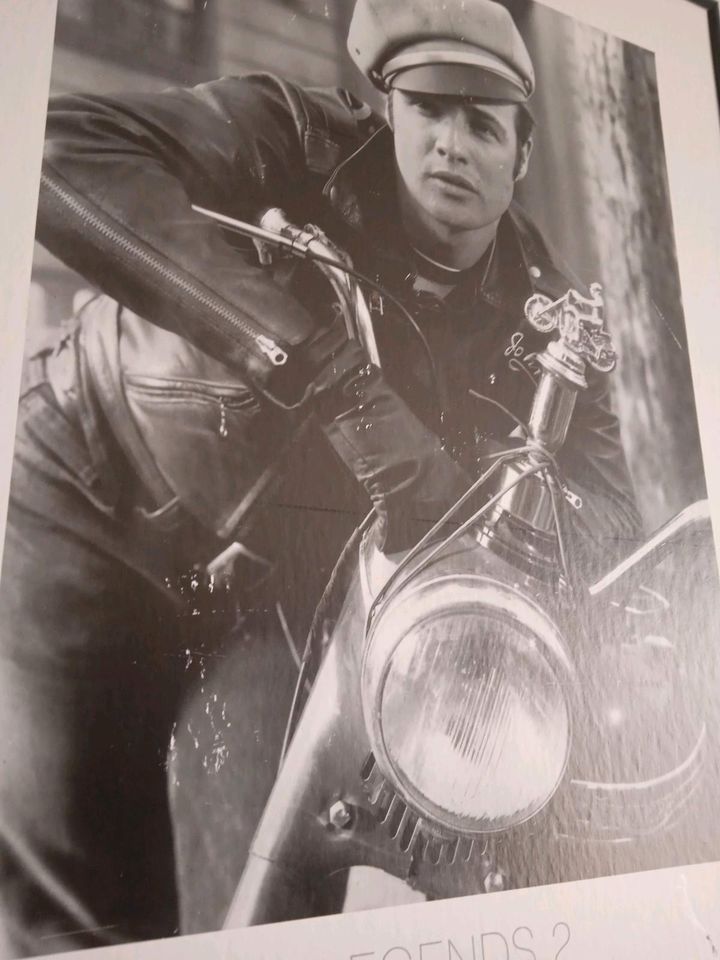 Marlon Brando Portrait Kunst Foto Poster Bild The Wild Motorrad in München