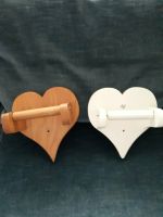 2 Toilettenrollenhalterung in Herzform aus Holz, handgearbeitet Rheinland-Pfalz - Oberfell Vorschau