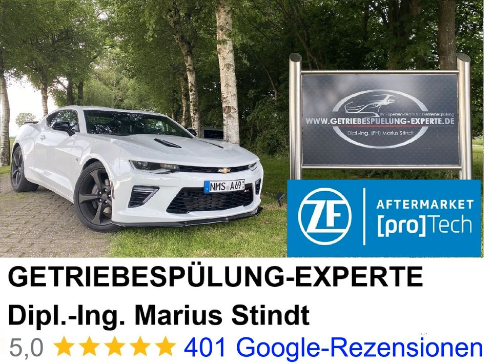 ZF [pro]Tech start Partner und Marktführer,  Spülsystem ohne schädlichen Reiniger !! Getriebespülung BMW Mercedes F10 F11 F30 F31 E60 E61 E70 W211 W21Audi Ford Opel Wandler 18 Getriebeölspülung Patent in Nienburg (Weser)