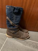 S.Oliver Stiefel Leder Blau Gr. 39 Hessen - Frankenberg (Eder) Vorschau
