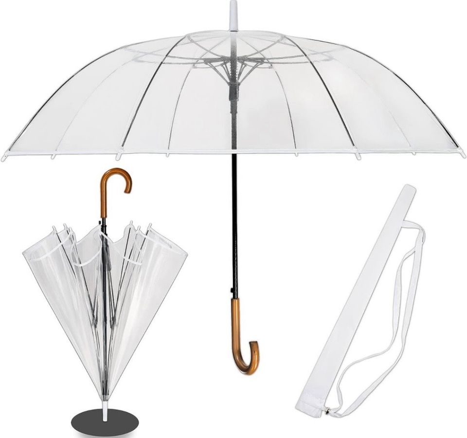 Durchsichtiger Regenschirm in Maisach