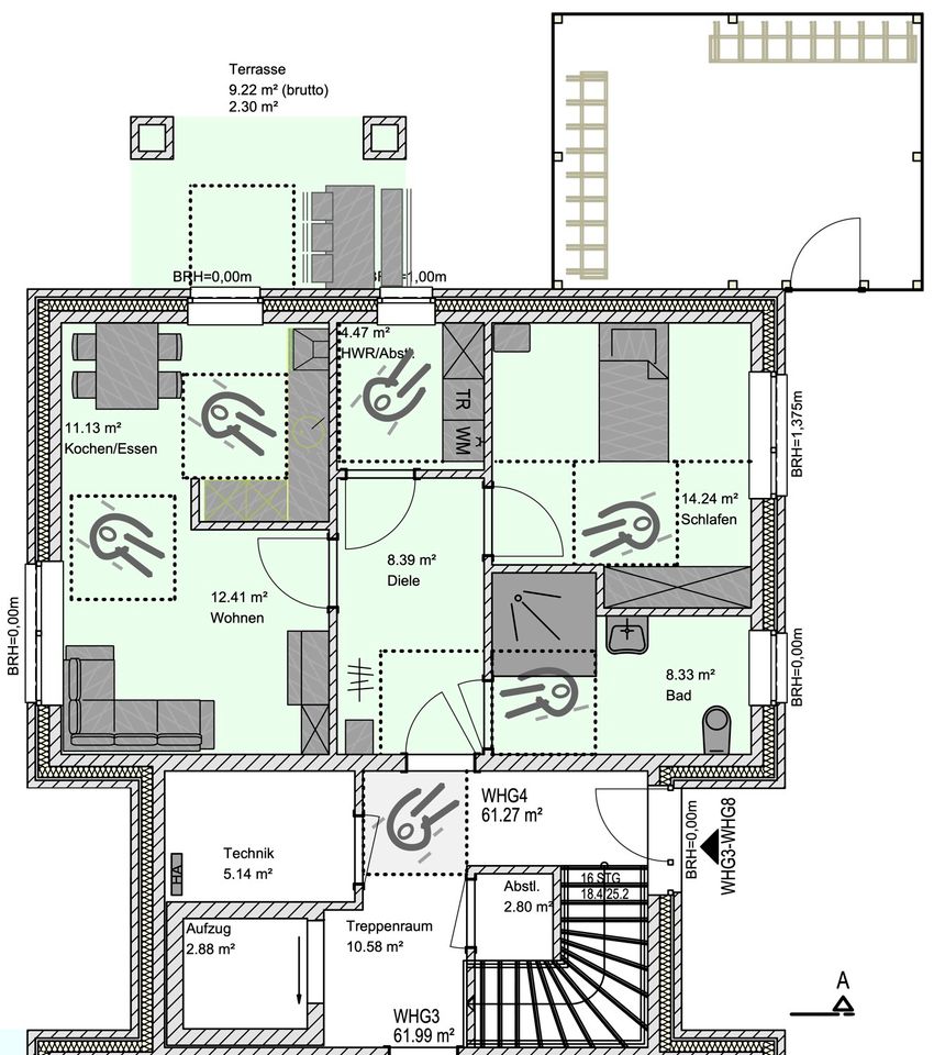 Behindertengerechte Neubauwohnung KfW40 Plus mit hochwertiger Ausstattung und Förderung (WE4) in Bad Zwischenahn