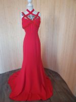 Abendkleid 44 L  XL sexy Dekolleté und Rücken rot Niedersachsen - Geeste Vorschau