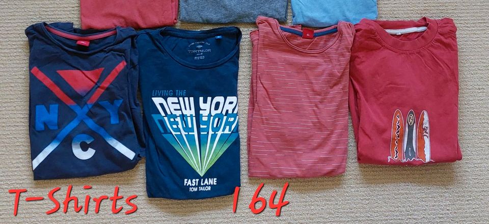 Kinderkleider 164, T-Shirts,  Sweatshirt,  Sweathose, Badehose in Moos