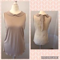 Bluse mit perlenbesticktem Kragen, hinten Chiffon, Orsay, Gr M Bayern - Lenting Vorschau