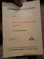 DDR Anbau Vielfachgerät P316 Bedienanleitung,  ddr, lpg Sachsen - Pulsnitz Vorschau