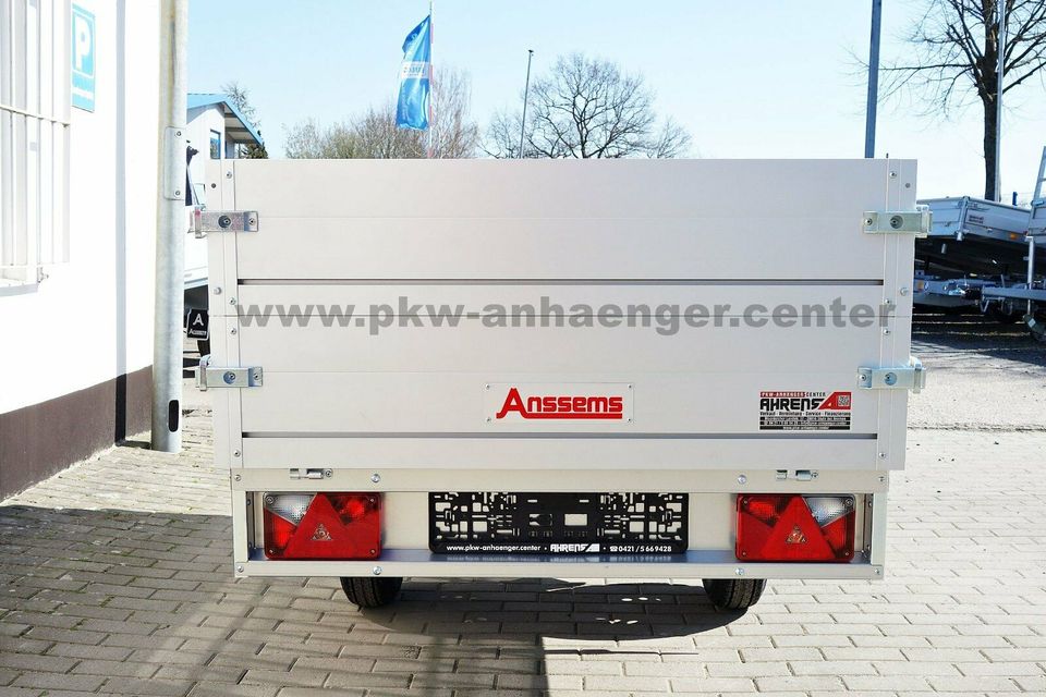 Anssems PLTB 1000 231x132x60cm Pritschenhochlader mit Bordwandauf in Stuhr