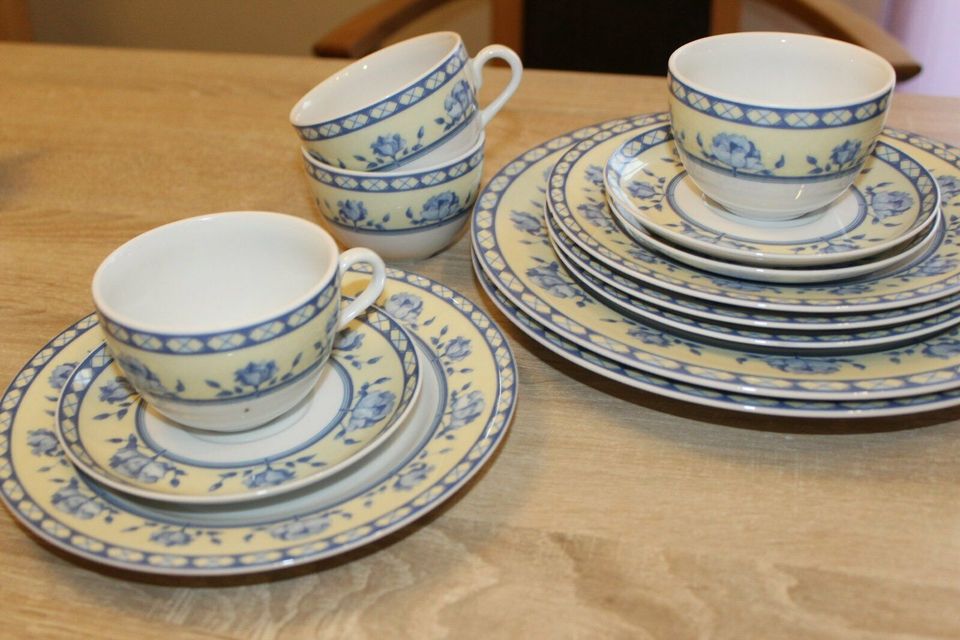 13-teil. Geschirr-Set "Linea", blaues Blumenmuster, Tassen+Teller in  Sachsen - Pirna | eBay Kleinanzeigen ist jetzt Kleinanzeigen