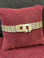 GOLD ARMBAND 14k 585 20,6cm L 1,1cm B 15,71g GG AU Berlin - Neukölln Vorschau