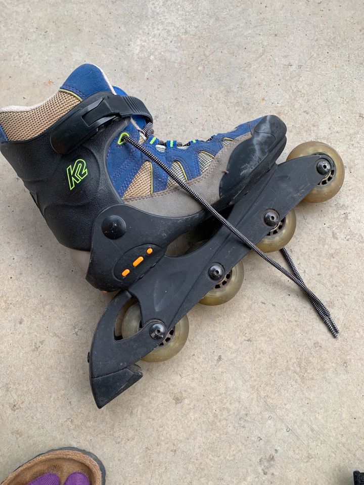 **K2 Inline Skates** Inlineskates Blau Grau 39 Schützer in Luckau