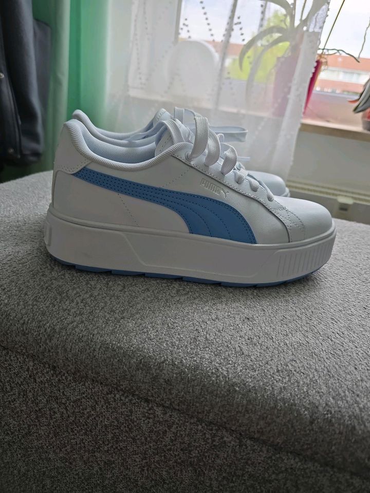 Puma Karmen Sneaker Gr. 39 neu weiß/blau in Hannover