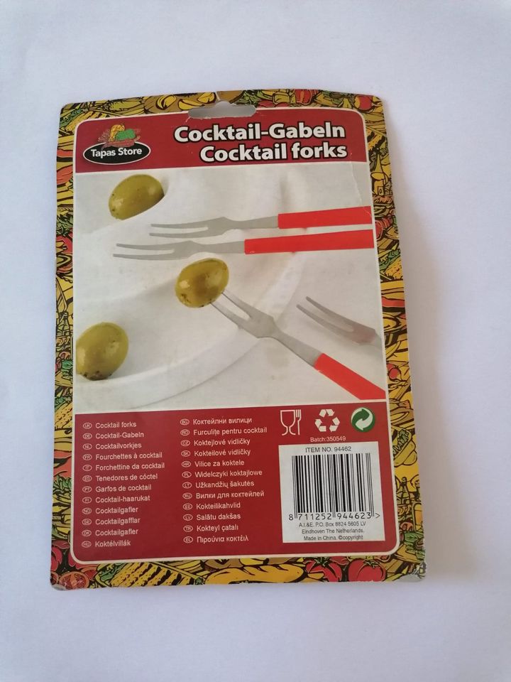 Coctail forks Cocktail Gabeln 10 Stück NEU OVP in Hof (Saale)