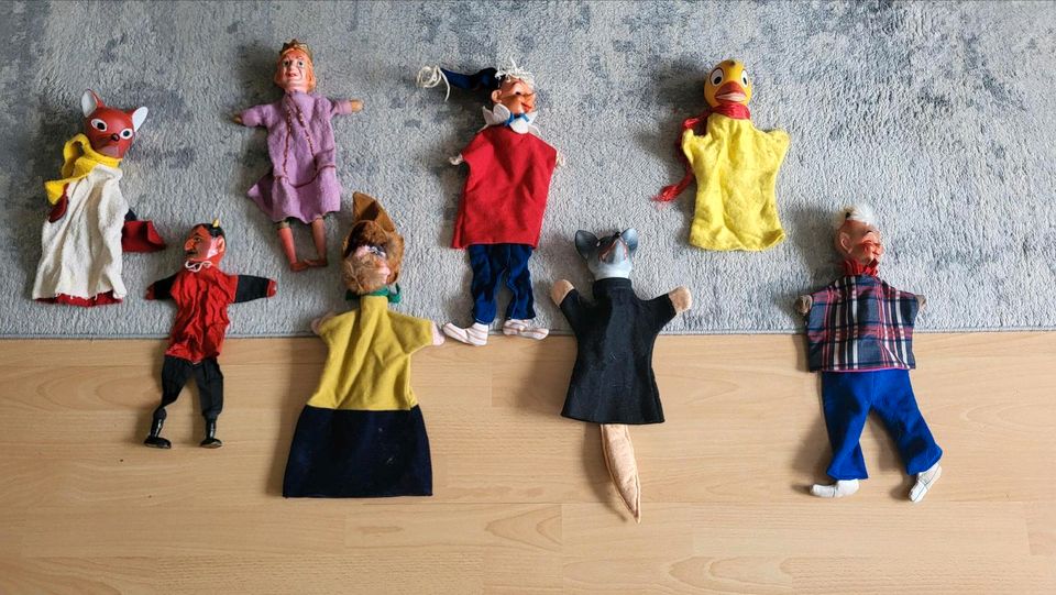 Handpuppen, Puppenspiel, aus der DDR, Kinderspielzeug in Wilsdruff