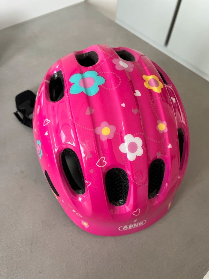 Helm Abus Smiley 2.0 Gr 45-50 Kleinkind Mädchen Radhelm Fahrrad in Freiberg am Neckar