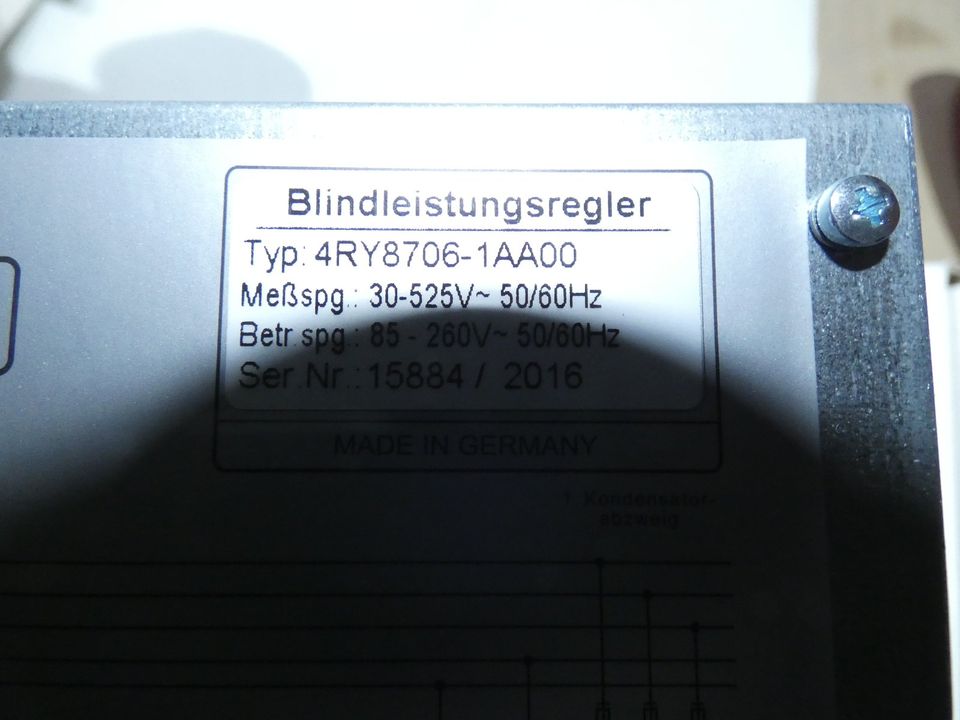 modl blindleistungsregler 4RY87, 4RY8706-1AA00 Power Factor in Hirschaid