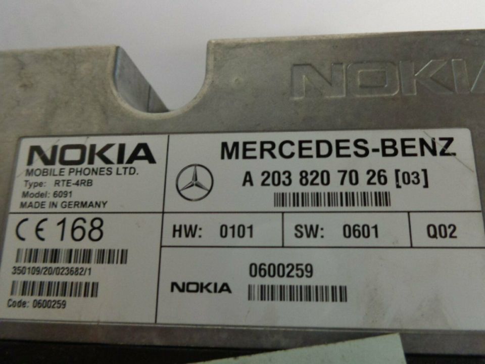 Mercedes- Benz W203 Nokia Telefonsteuergerät A2038207026 in Harrislee